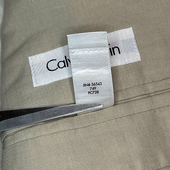 Calvin Klein Blazer Sports Coat Suit Jacket Linen Professional Preppy Size XL - Picture 7 of 12